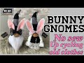 NO SEW GNOME DIY | BUNNY GNOME| BUFFALO CHECK GNOME | UPCYCLE OLD CLOTHES!