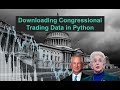 Using the quiver quantitative api to get congressional trading data in python