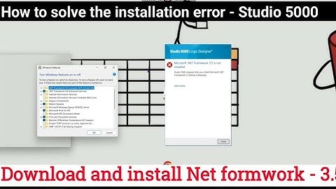 How to Fix Studio 5000 Installation Error | NET Framework 3.5 Not Installed Problem Solved