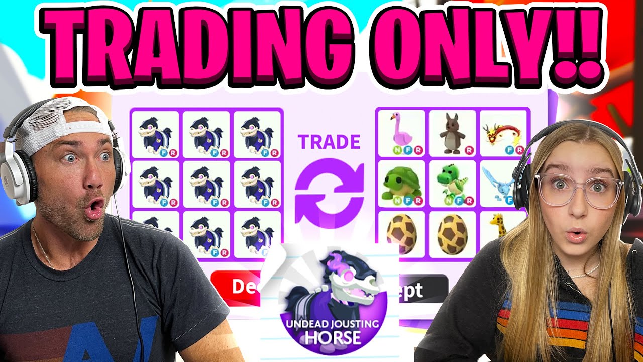 We Trade ONLY UNDEAD Jousting Horse's in Roblox Adopt Me! Limited Time Halloween Pet!