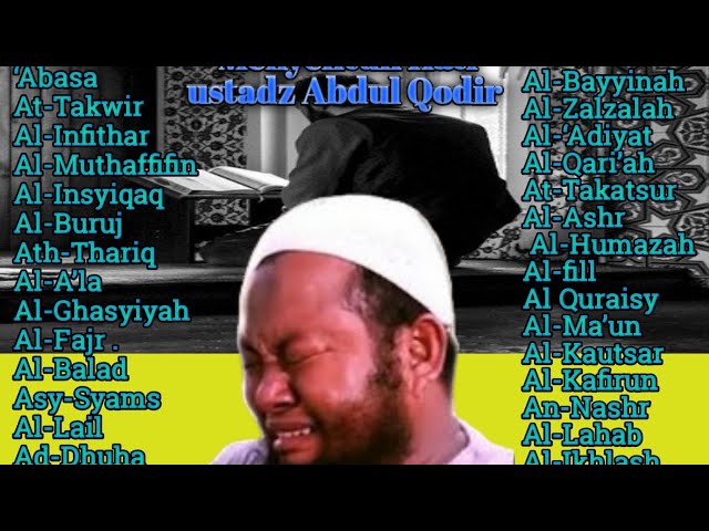 murottal al Quran juz 30 lengkap ustadz Abdul Qodir class=
