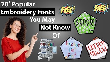 20 Popular Free Embroidery Machine Fonts You May Not Know Of | Embroidery | ZDigitizing