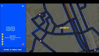 Google Maps Pac-Man Gameplay 2