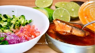 Ensalada de Sardinas Asi se preparan unas ricas sardinas caseras y ricas