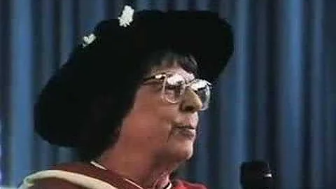 Jane Rule upon receiving her degree