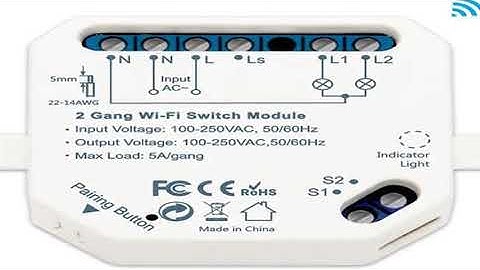 Tuya Smart Life Wifi Switch 2 Gang Relay Breaker Module Google Home Alexa Echo Voice Control Smart L