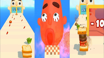 Sandwich Runner 🥪🥪 Gameplay walkthrough (ios Android )(Happy time)