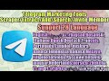 Telegram marketing App Multi -language Globalization #telegram #telegrambot #telegramsend