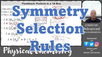 4448 L09 Transition Dipole Moment Integrals and Symmetry Selection Rules 2024