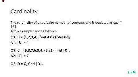 Set Theory: Cardinality  (Discrete Math)