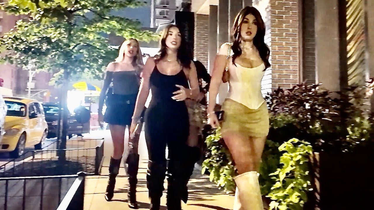 NYC Nightlife 2025 4K | What Happens in Manhattan at 12AM – Elegant Ladies & Weekend Vibes