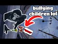 Cyberbullying small children out of competitive lobbies gorilla tag vr
