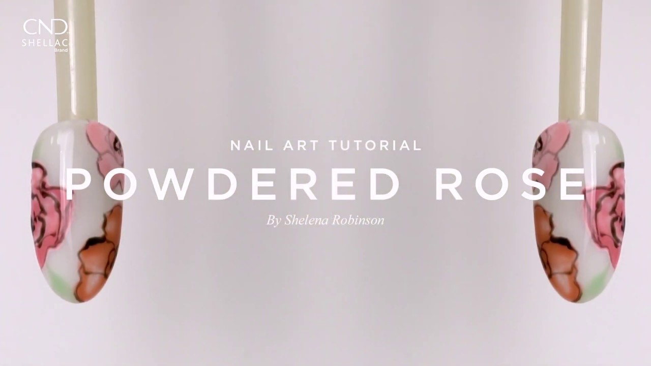 CND Shellac English Garden kollekció Powered Rose virágos NailArt | CND Nail Lounge / X Beauty Group