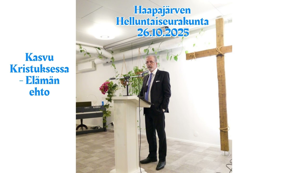 Juhani Laukkonen Haapajärvellä 26.10.2025