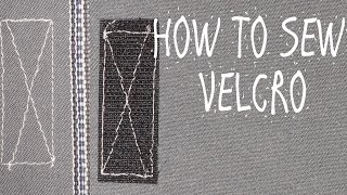 HOW TO SEW VELCRO 