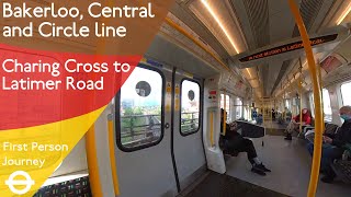 London Underground First Person Journey - Charing Cross to Latimer Rd via Oxford Circus & Wood Lane