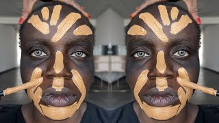 Unbelievable 😱💄🔥 Ghanian Bridal Makeup And Gele Transformation 👆 Makeup Tutorial 😳💉✂️