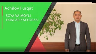 Mavzu: Soyani tashqi muhitga ta'siri