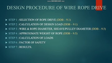 DTS - UNIT 1 - WIRE ROPE - BY ARUN