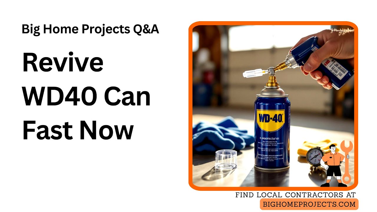 Refill WD40 Can With Schrader Valve Adapter Technique