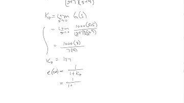 Steady State Error Example 1