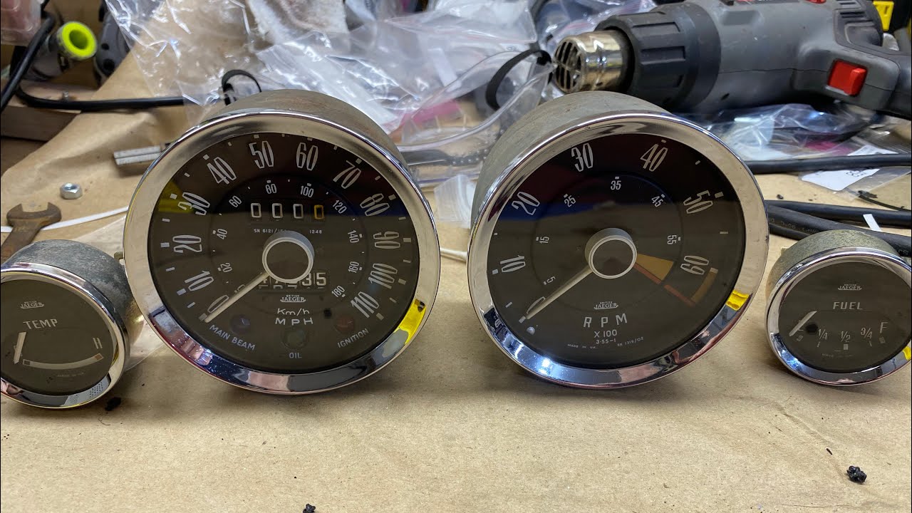1966 Triumph Spitfire Restoration Cleaning up the gauges YouTube