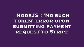 NodeJS : 