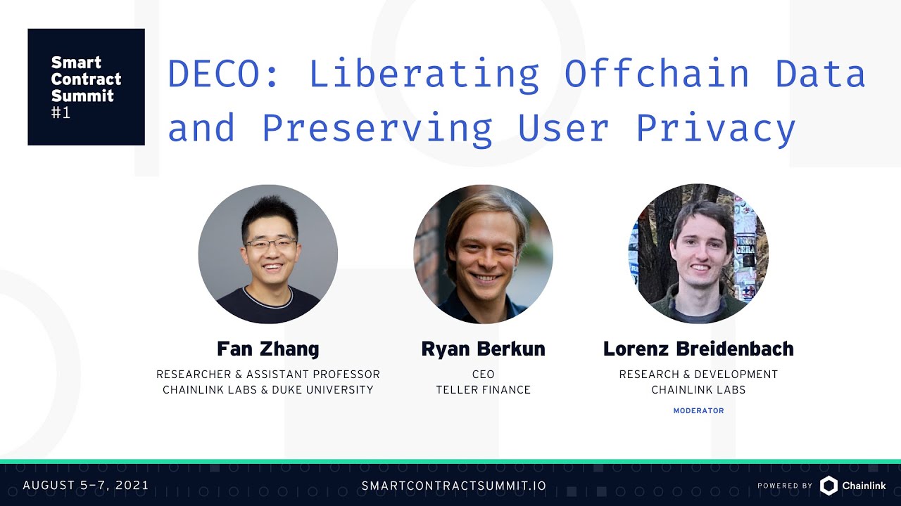 DECO: Liberating Off-Chain Data and Preserving User Privacy