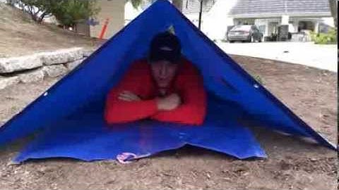 Greatest Tarp Tent shelter (How to make video)