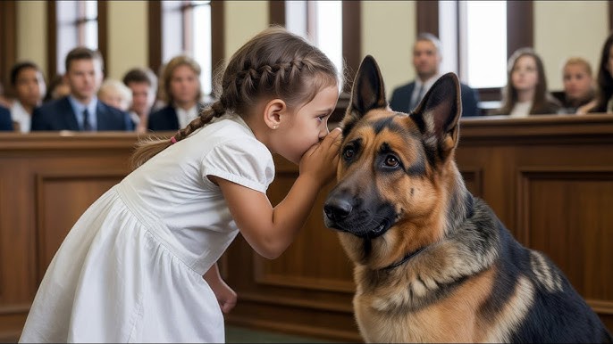 Little Girl Whispers to Police Dog — The Courtroom Goes Silent - YouTube