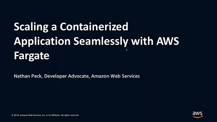 Scaling a Containerized Application Seamlessly with AWS Fargate - AWS Online Tech Talks