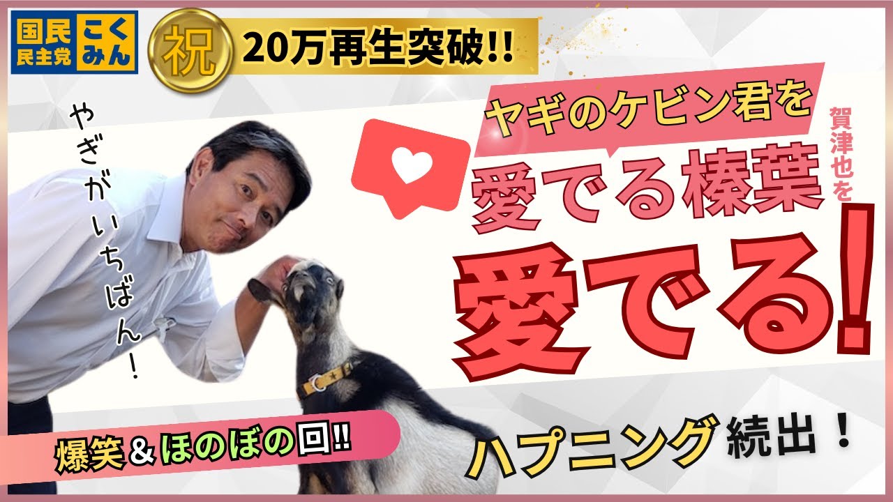 【㊗️50万再生】いつも厳しい榛葉幹事長が“ヤギのケビン”で笑い崩れる回【爆笑】