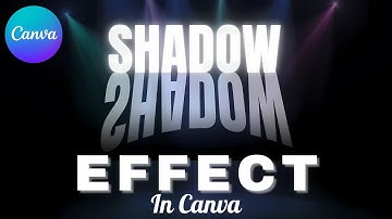 Canva Tutorial: Perspective Text Shadow Effect( Essy tutorial! )