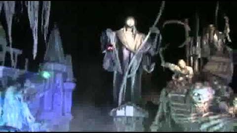 HAUNTEDPROPS.COM ALL ELECTRIC GIANT ANGEL OF DEATH