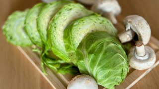 Schneiden Sie einfach den Kohl🥬Kohlsteak schmeckt besser als Fleisch!