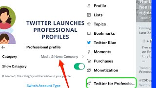 How to switch twitter personal profile to professional | Switch twitter professional Mode by TechVideos 274 views 1 year ago 2 minutes, 14 seconds