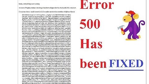 How to Fix 500 Internal Server Error on Youtube Channel - Monkey Error