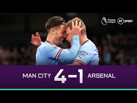 Man City vs Arsenal (4-1) | A De Bruyne masterclass | Premier League Highlights