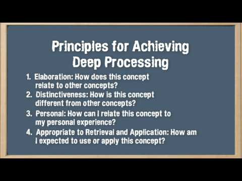ভিডিও: মনোবিজ্ঞানে প্রক্রিয়াকরণের গভীরতা কী?