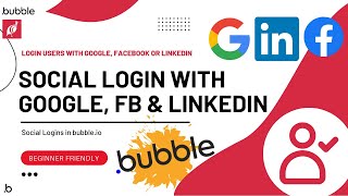 Social Login with Google, Facebook & LinkedIn in Bubble.io | Bubble.io Social Login OAuth | PART - 1 screenshot 1