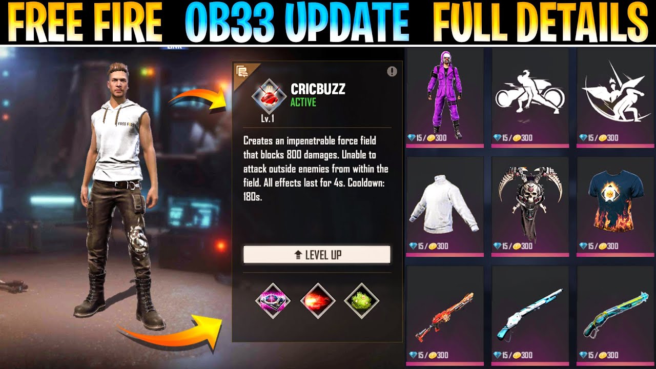 How to download Free Fire OB33 update on Android and iOS