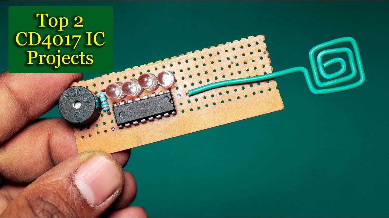 [NEW] Top 2 Electronic Project Using CD4017 IC - YouTube