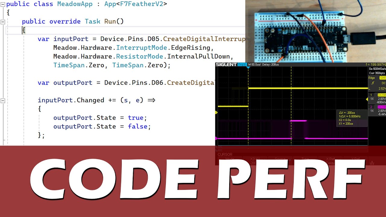 Measuring C# Performance with an Oscilloscope! - YouTube