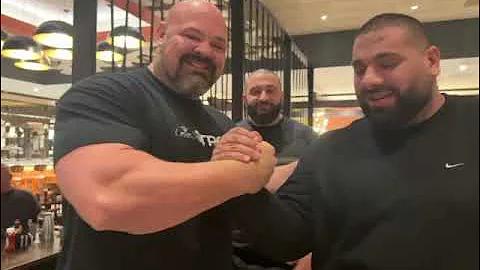 Levan Saginashvili and Brian Shaw finally meet!