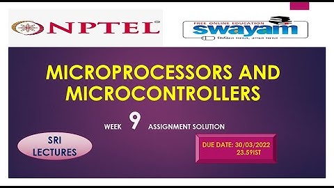 💥 🔥100%🔥WEEK 9 MICROPROCESSORS AND MICROCONTROLLERS ASSIGNMENT SOLUTION🔥🔥💥