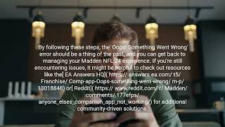 How to Fix Madden 24 Companion App Oops Something Went Wrong Error screenshot 5