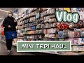 Vlog #7 Nähzubehör unboxing, Mini TEDI Haul und ich war wieder in der Stoffstube