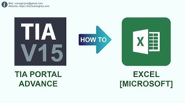 Hướng dẫn xuất báo cáo ra excel theo ngày trên Tia portal V15