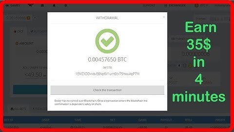 Bitsler | Earn free bitcoin - 35$ in less than 4 minutes + Withdraw Proof