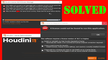 Solved license problem in Houdini Apprentice, A license could not be found to run this application